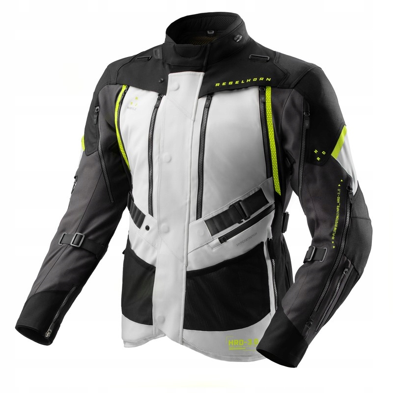 Bunda Rebelhorn Hardy 3.0 Black/Grey/Fluo Yellow veľ.5XL