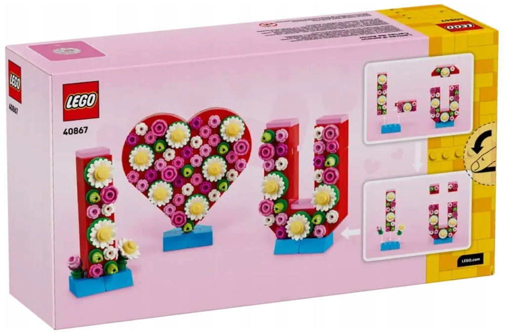 Lego Pro Ni 40867 Písmena plná lásky Love srdce 0344 Valentýn 8+