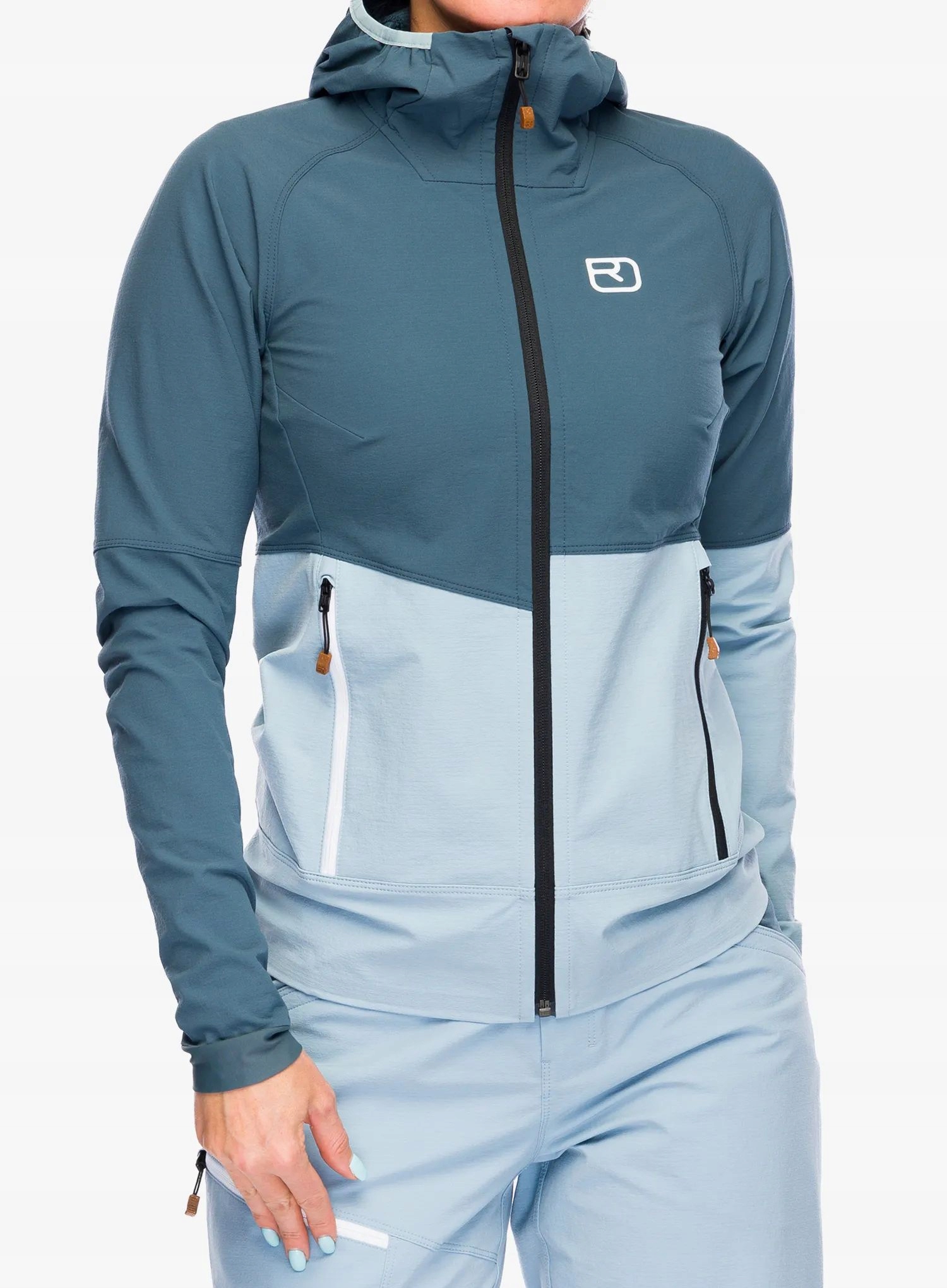 Dámská softshellová bunda Ortovox Punta Berrino Hooded Jkt arctic grey M