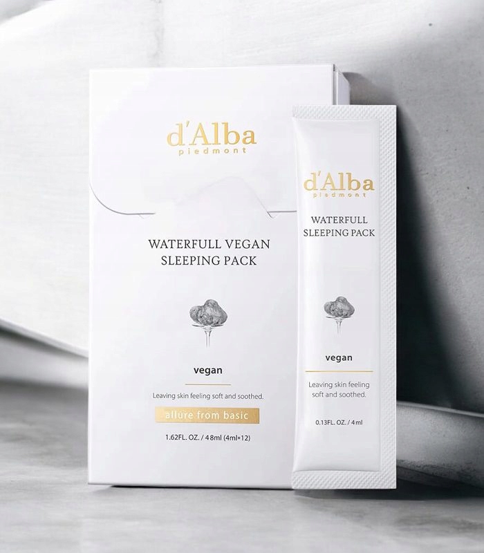 d'Alba Waterfull Vegan Sleeping Pack 12x4ml