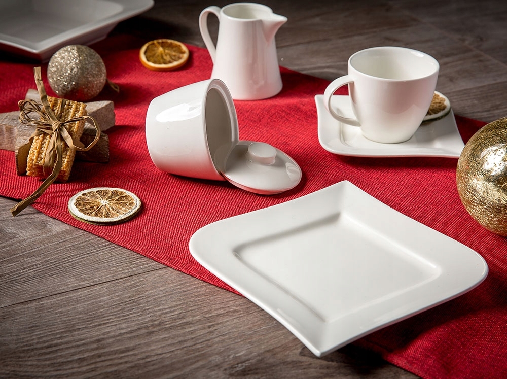 SPODEK POD FILIŻANKĘ ESPRESSO FALA AMBITION 10,8CM Kolor biały