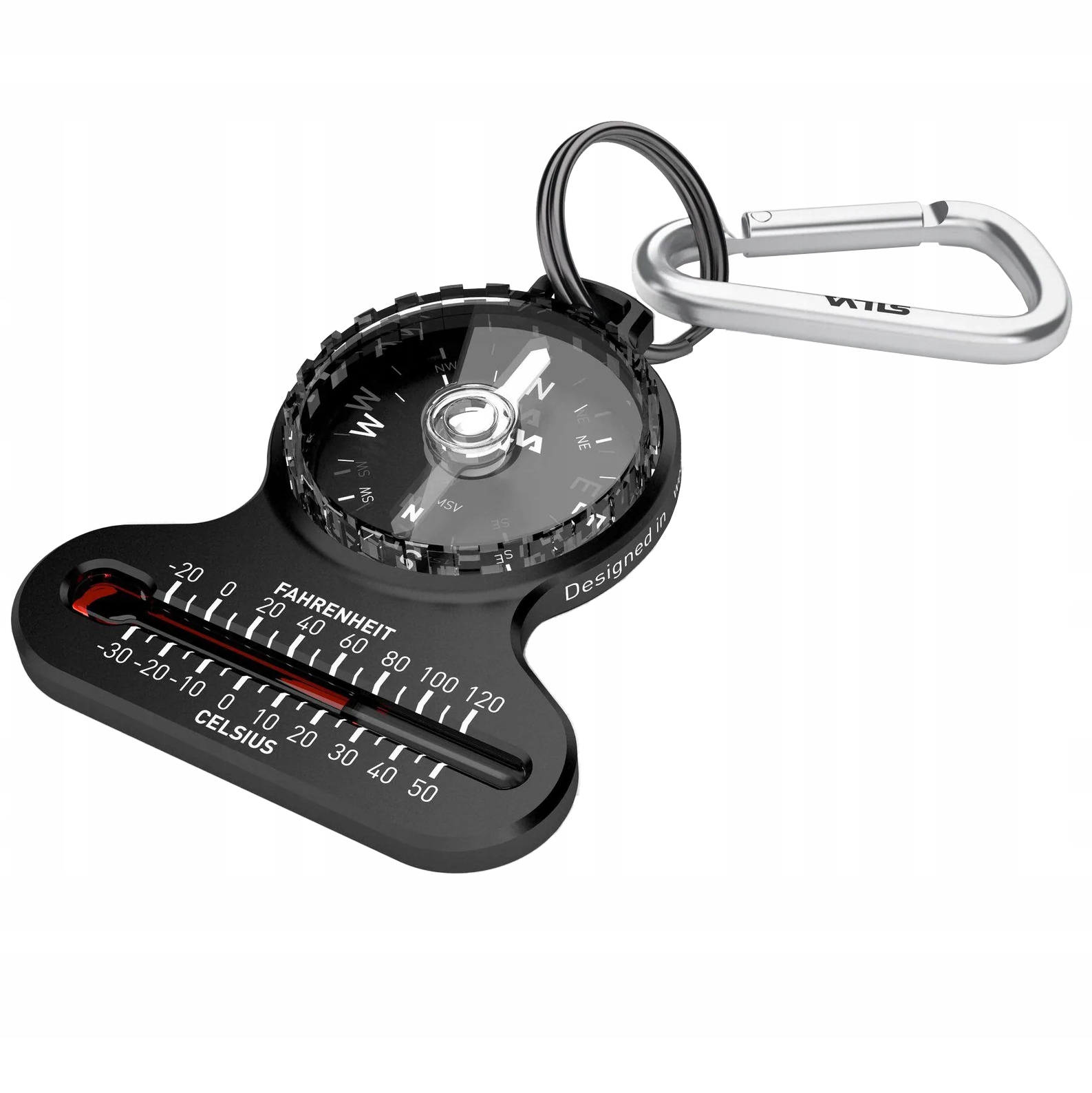 Brelok z kompasem termometr Silva Pocket Compass
