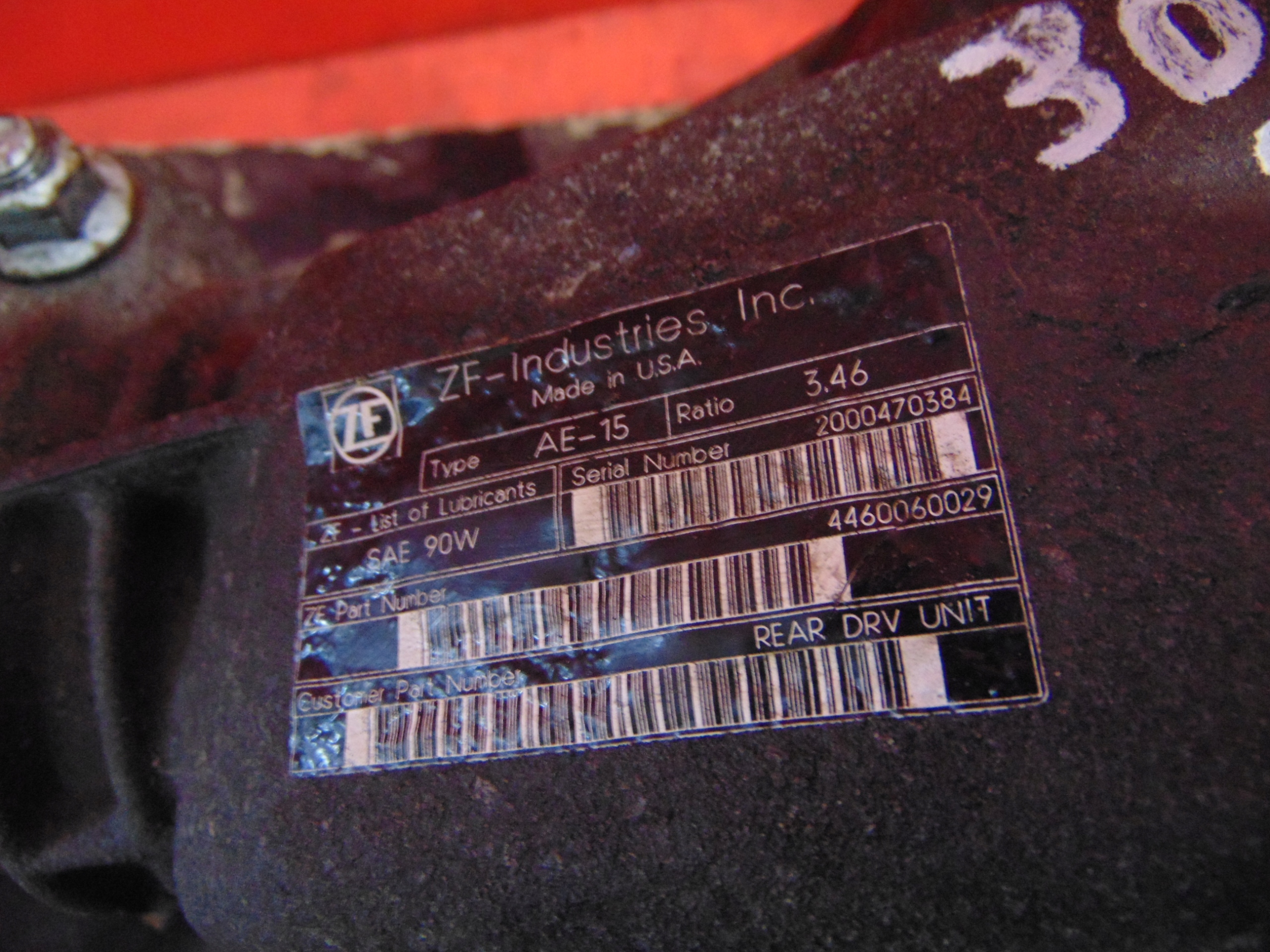 MERCEDES ML W163 2.7 CDI differential diff rear part 3.46