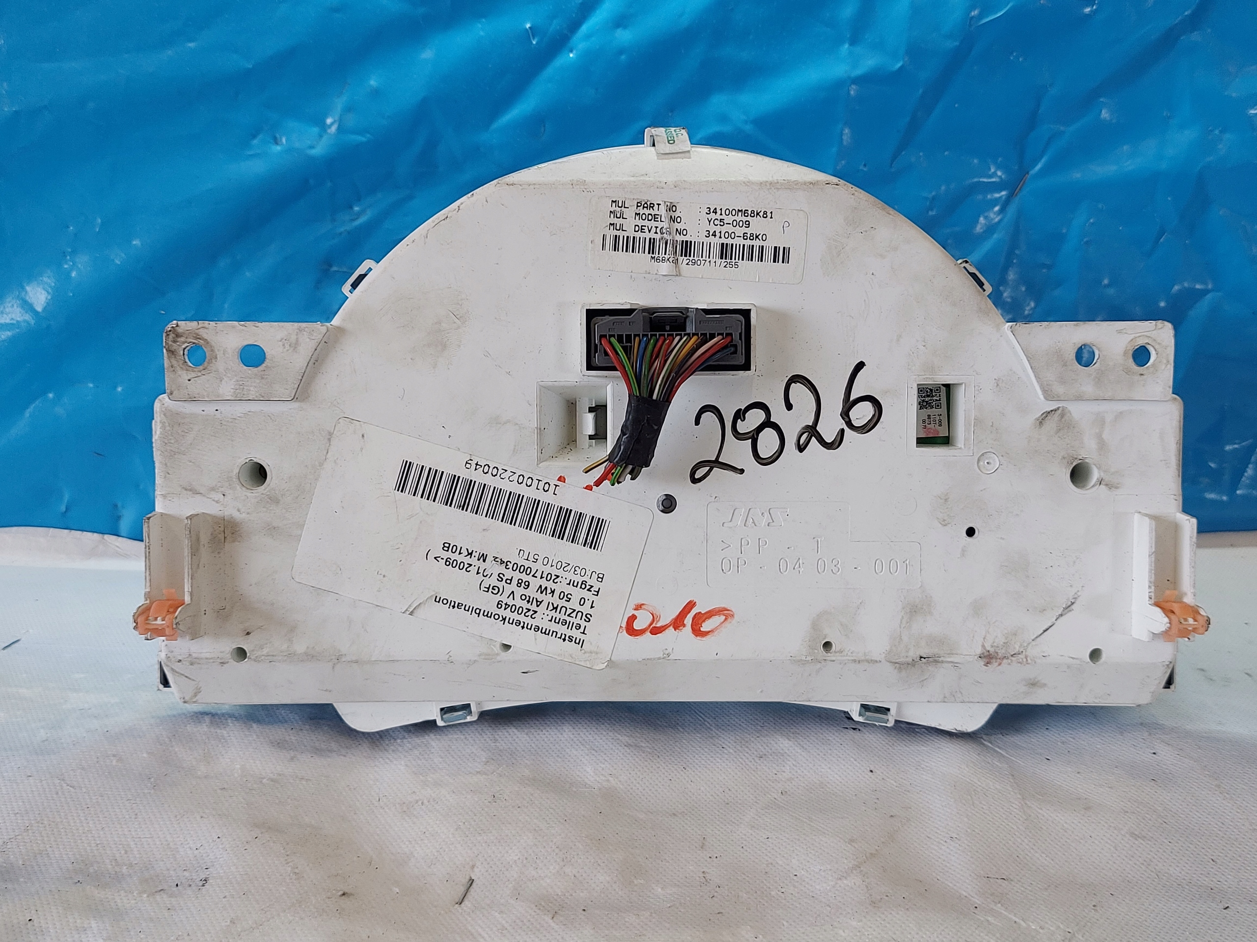 dials clock SUZUKI ALTO V 1.0 B 34100M68K81