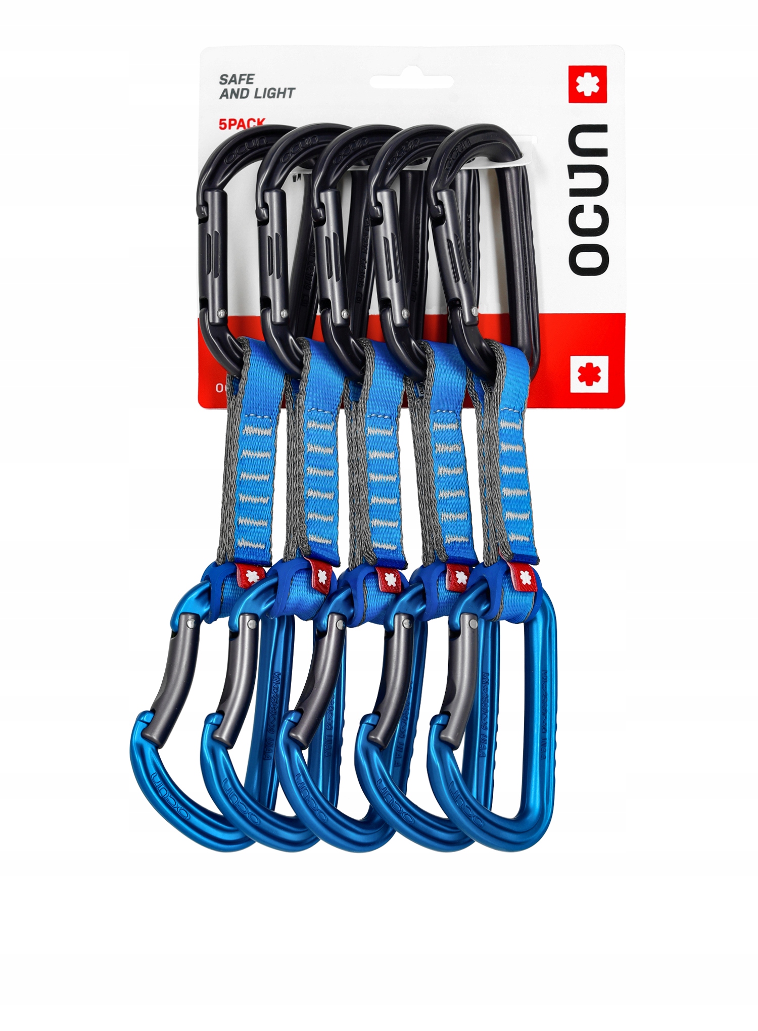 Expresky Ocun Falcon Qd Pa 16 10 cm 5 kusů modro/modré