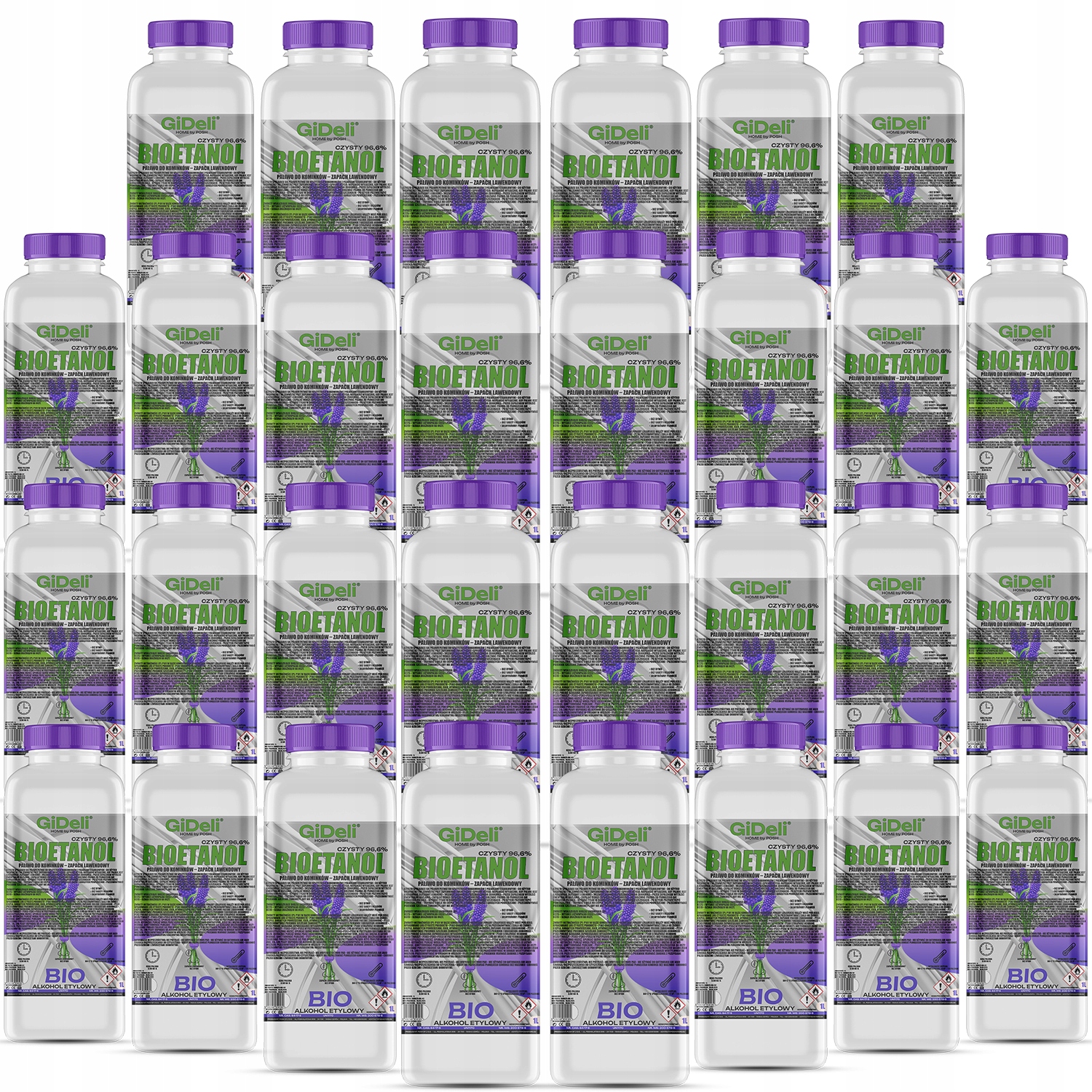 Bioetanol do krbu 30x 1L vůně levandule biopalivo