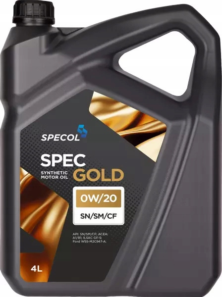 Olej Specol 0W20 4L Spec Gold Sn/cf A1/B1 Sn GF5 Wss M2C 947A