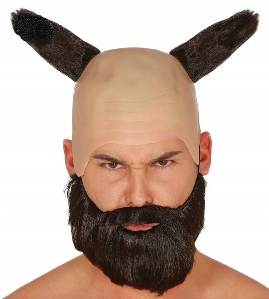 

Peruka Diabła Z Rogami Broda Diabeł Halloween