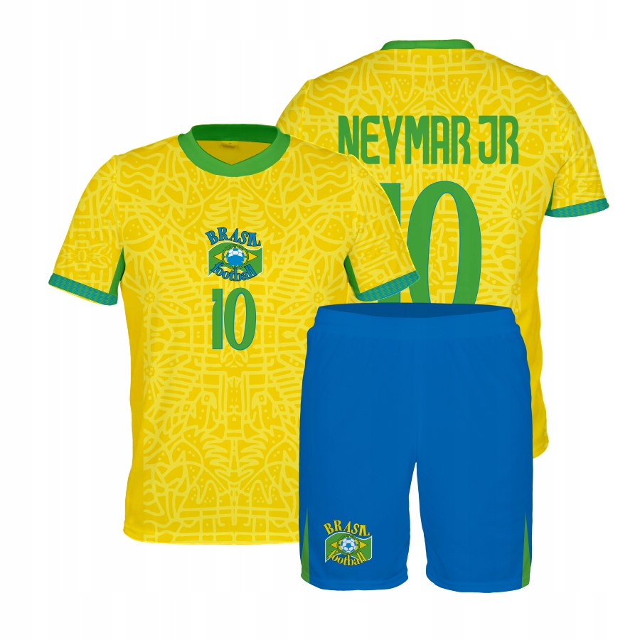 Neymar Jr Brazylia komplet koszulka spodenki rozmiar 146