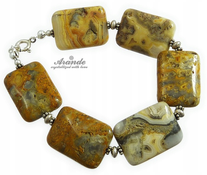 Originální Opálový Krásný Náramek Stříbro