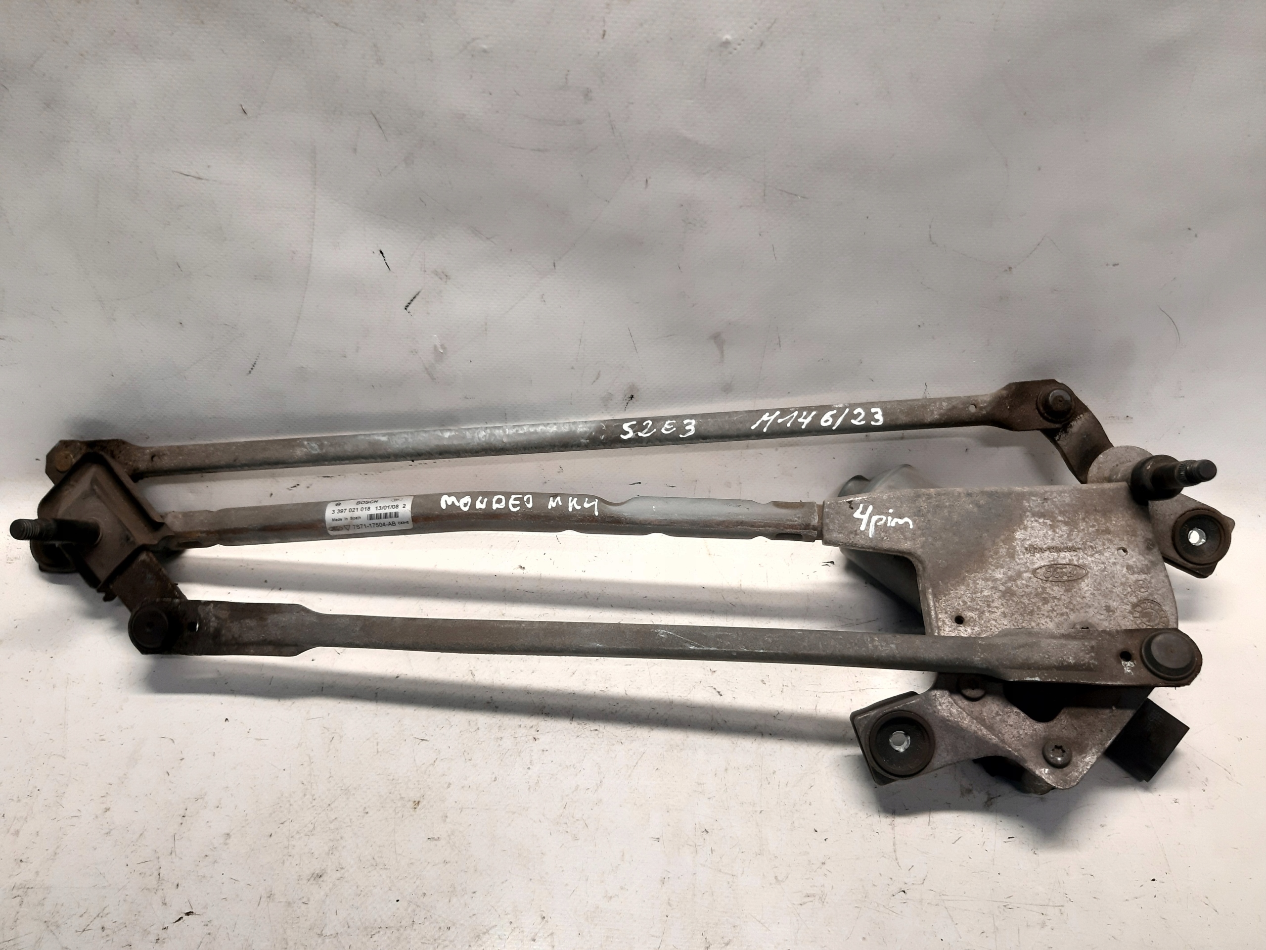 wiper mechanism front FORD MONDEO MK4
