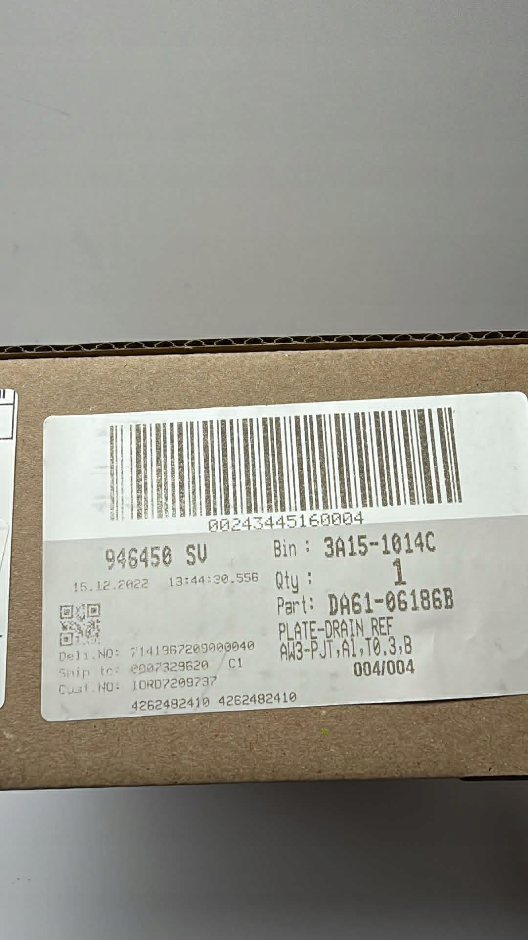 Płyta ociekowa do lodówki Samsung DA61-06186B