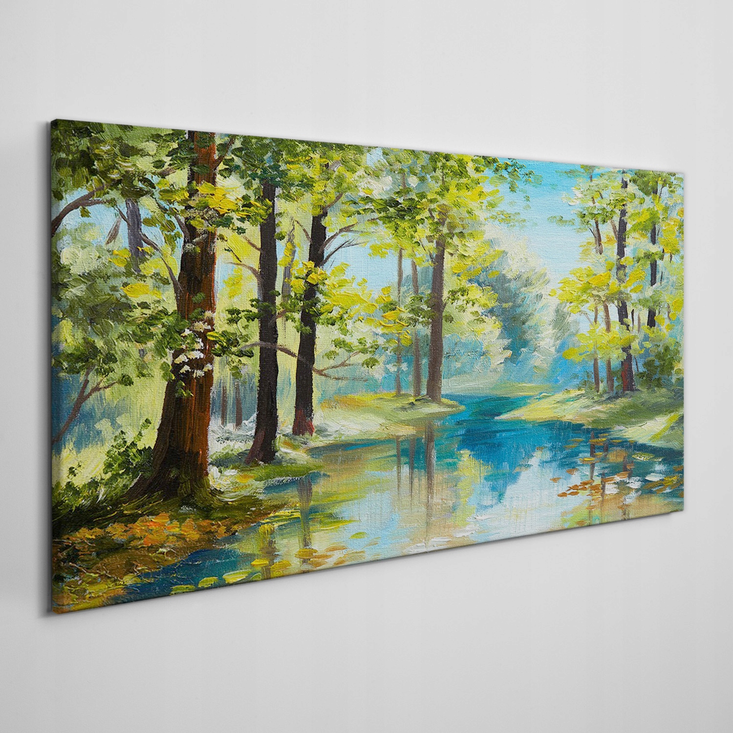 

Obraz na ramie płótno Las rzeka przyroda 100x50 cm