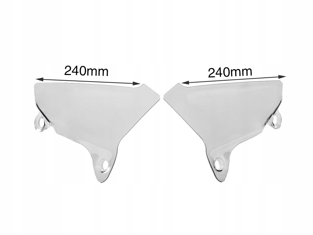 Bočné Deflektory Motocykla Wrs Ducati Multistrada V4 Clear