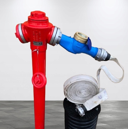 Hydrantový vodomer R160 DN40 (6/4") leg. 2025 s univerzálnymi nástavcami