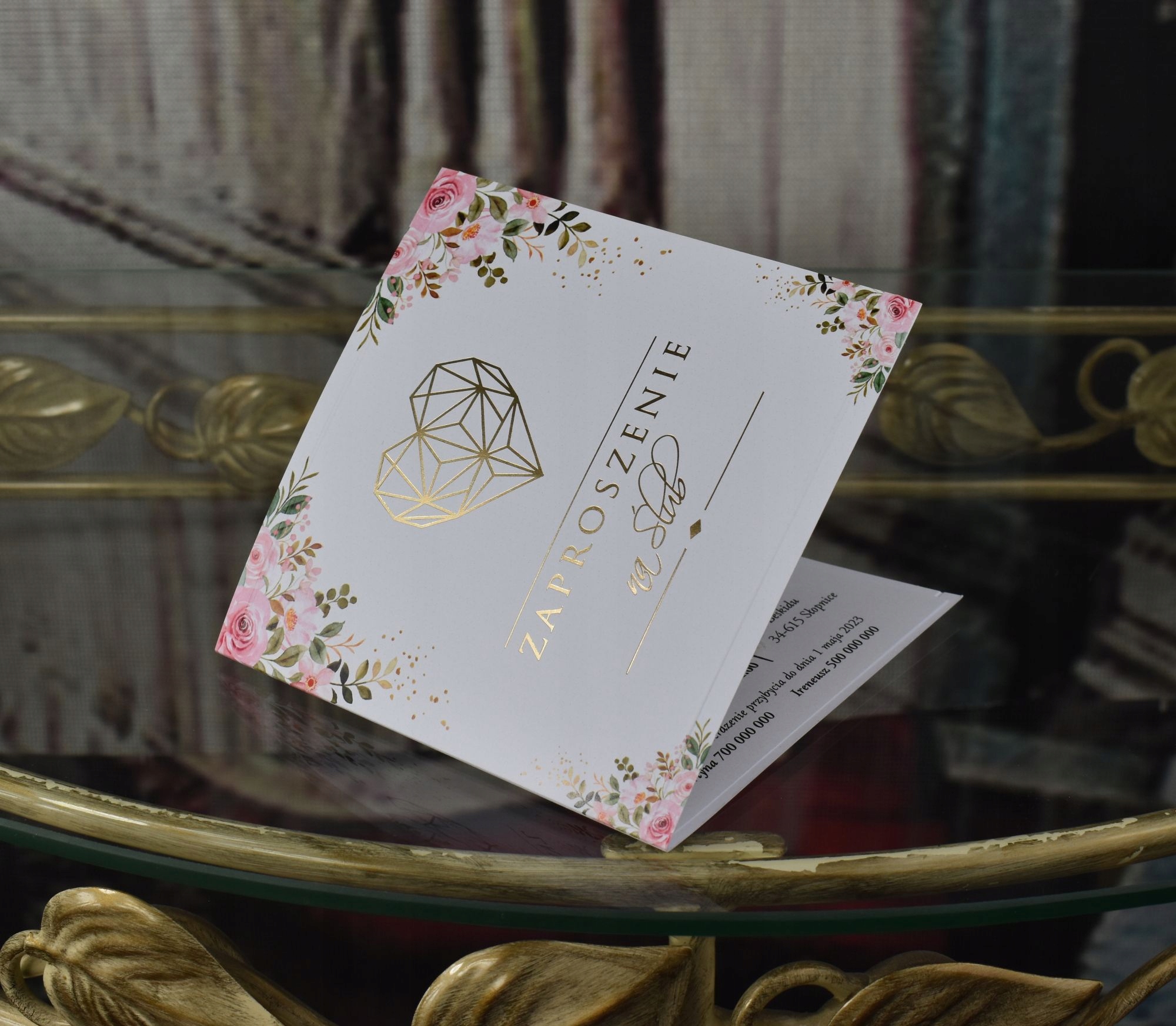 Zaproszenia Ślubne, Zaproszenie na Ślub Kod producenta DG 632