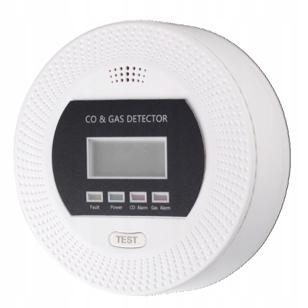 Detektor plynu a oxidu uhelnatého Snímač Co Viago LCD Led dioda Napájecí zdroj Lumax