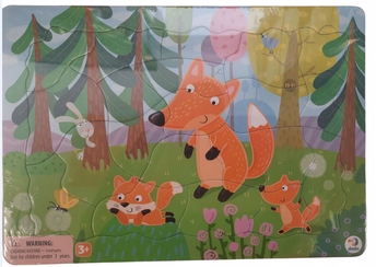 Puzzle ramkowe Dodo Lisy 21 elementów