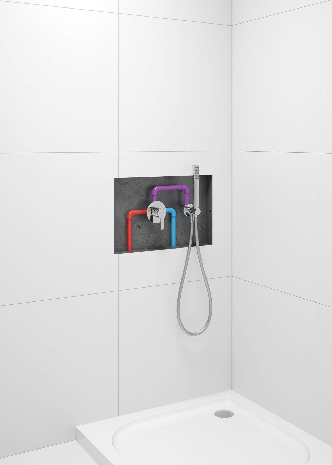 WĄŻ PRYSZNICOWY GŁADKI DO BATERII 150CM SLIM Marka Deante