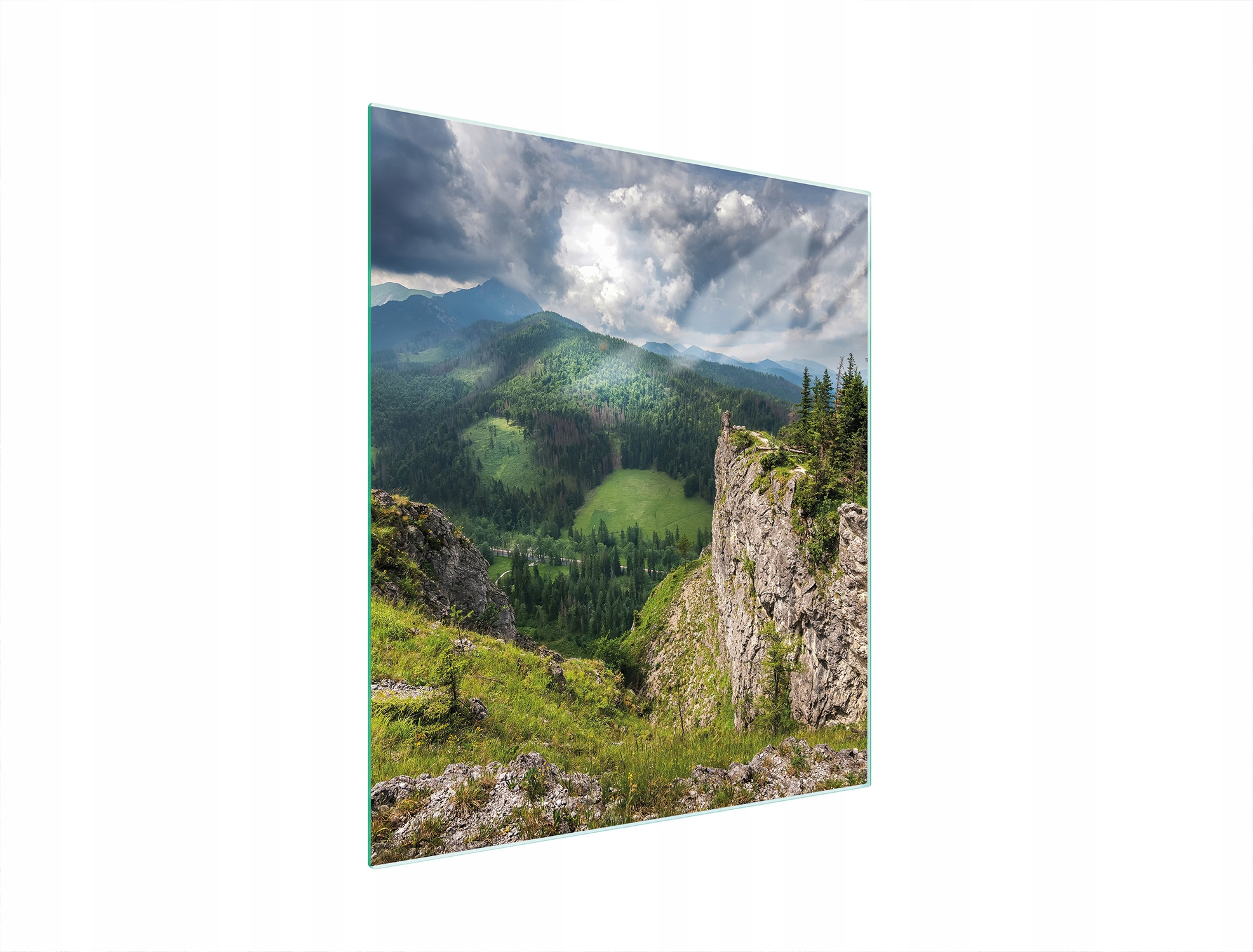 Skleněná Krájecí Deska 45x52 Hory Tvrzené Sklo
