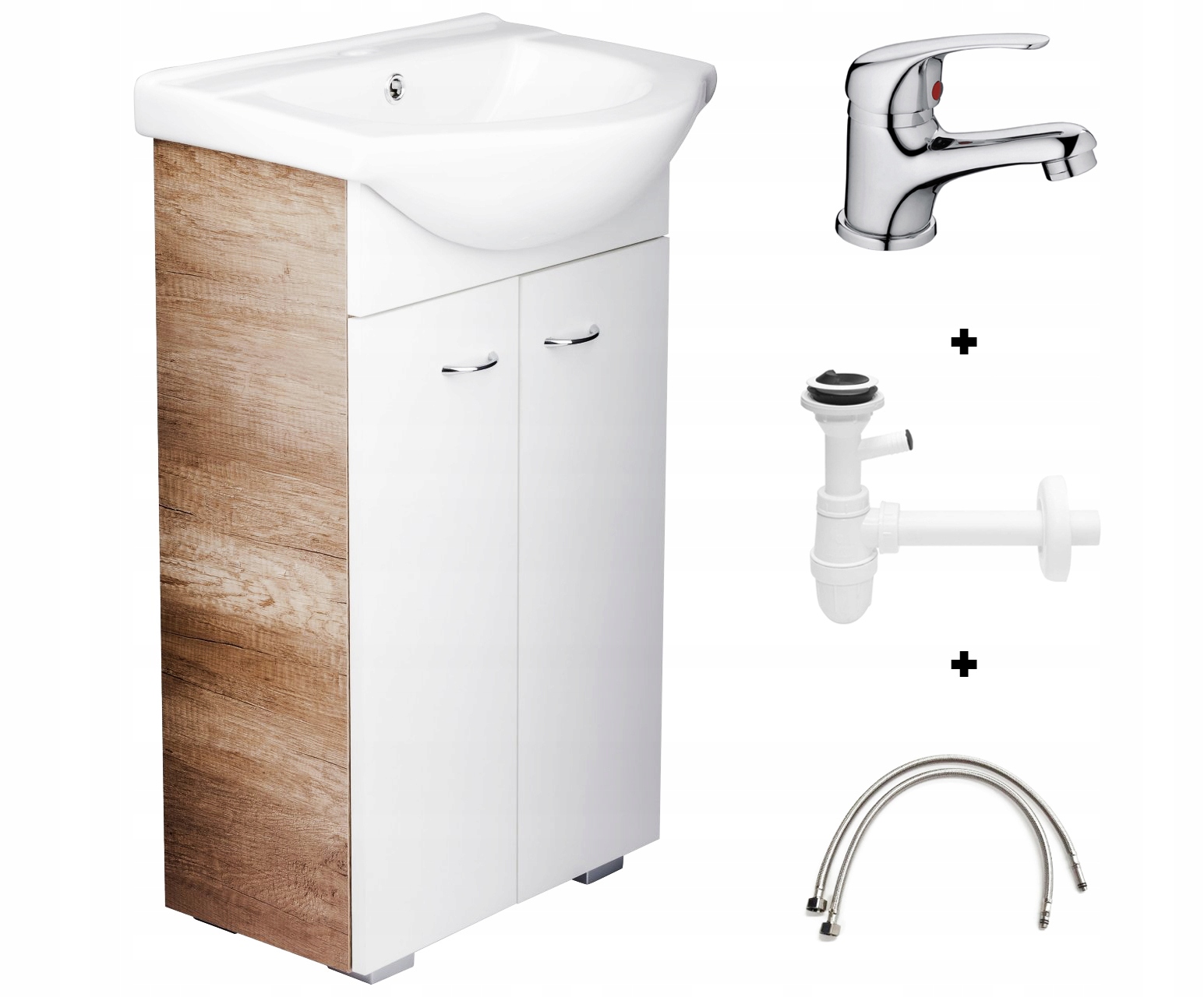 

Szafka Łazienkowa Z Umywalką 50 Bateria Syfon