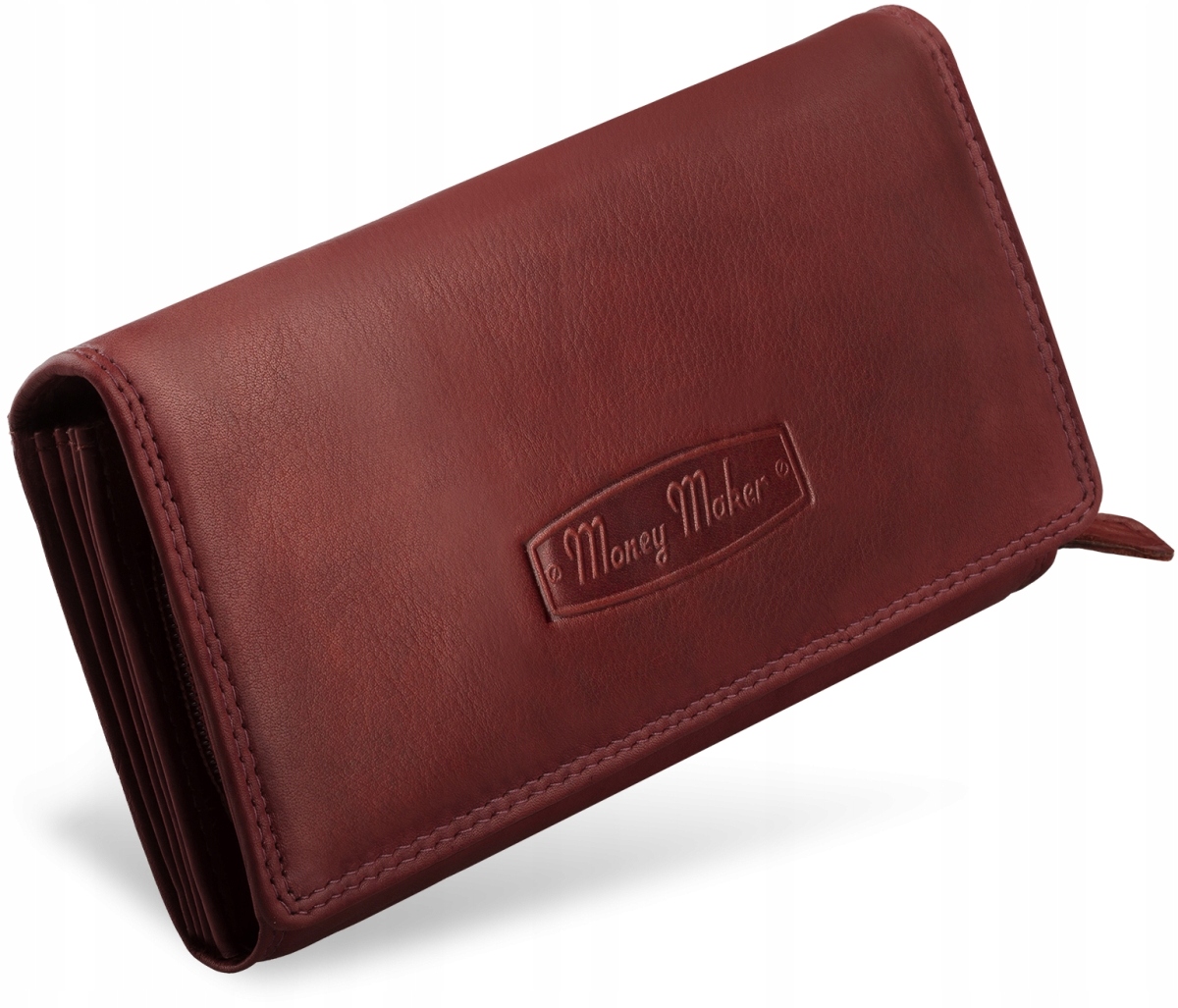 

Skórzany Portfel Damski Miękka Portmonetka Zamek