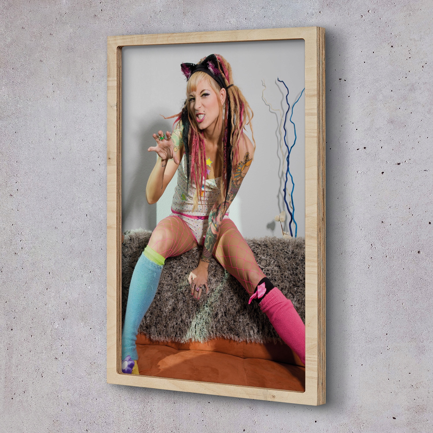 Obraz v rámu na zeď Žena tetování sexy 40x60