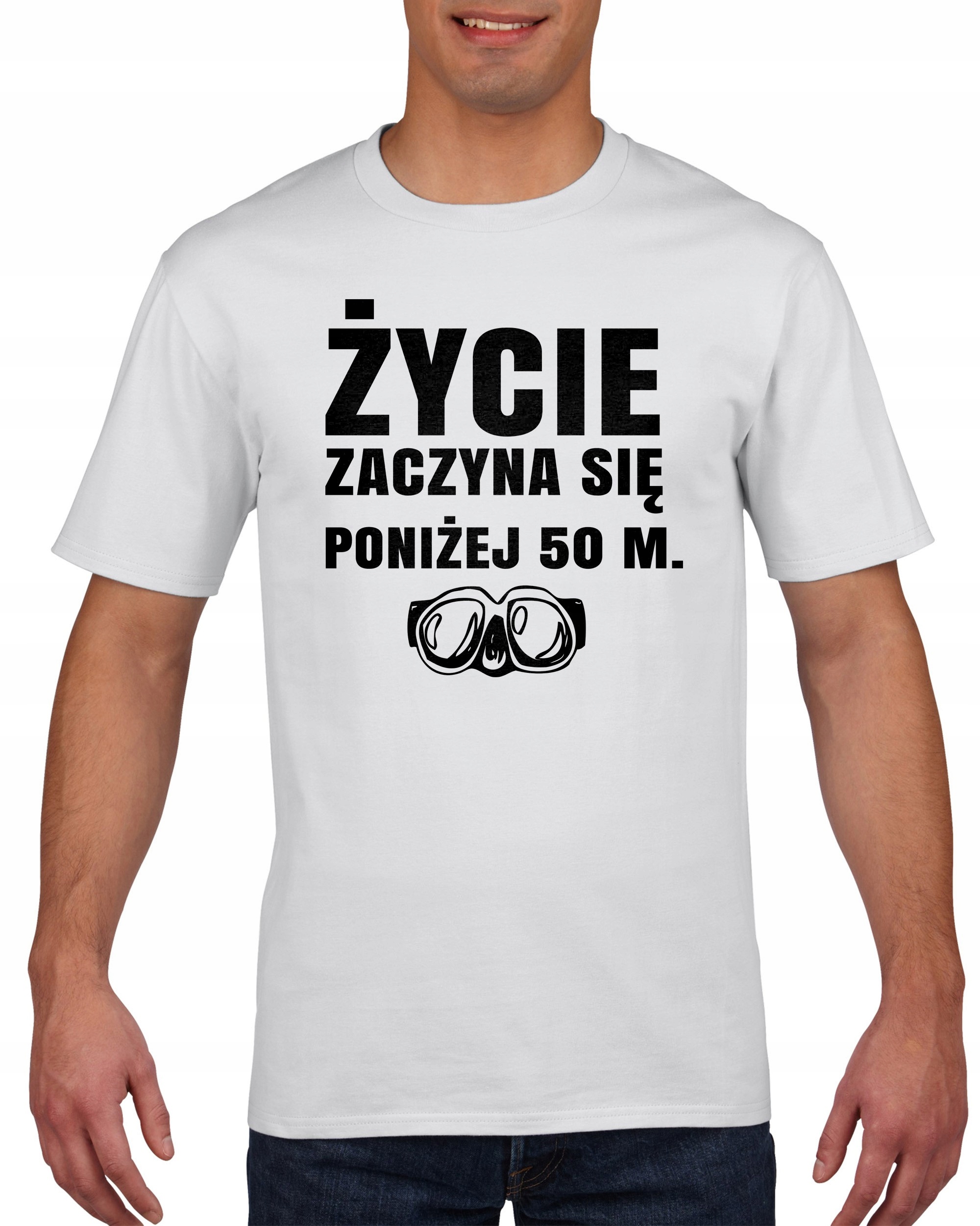 

Koszulka meska Nurek Zycie Zaczyna Sie S