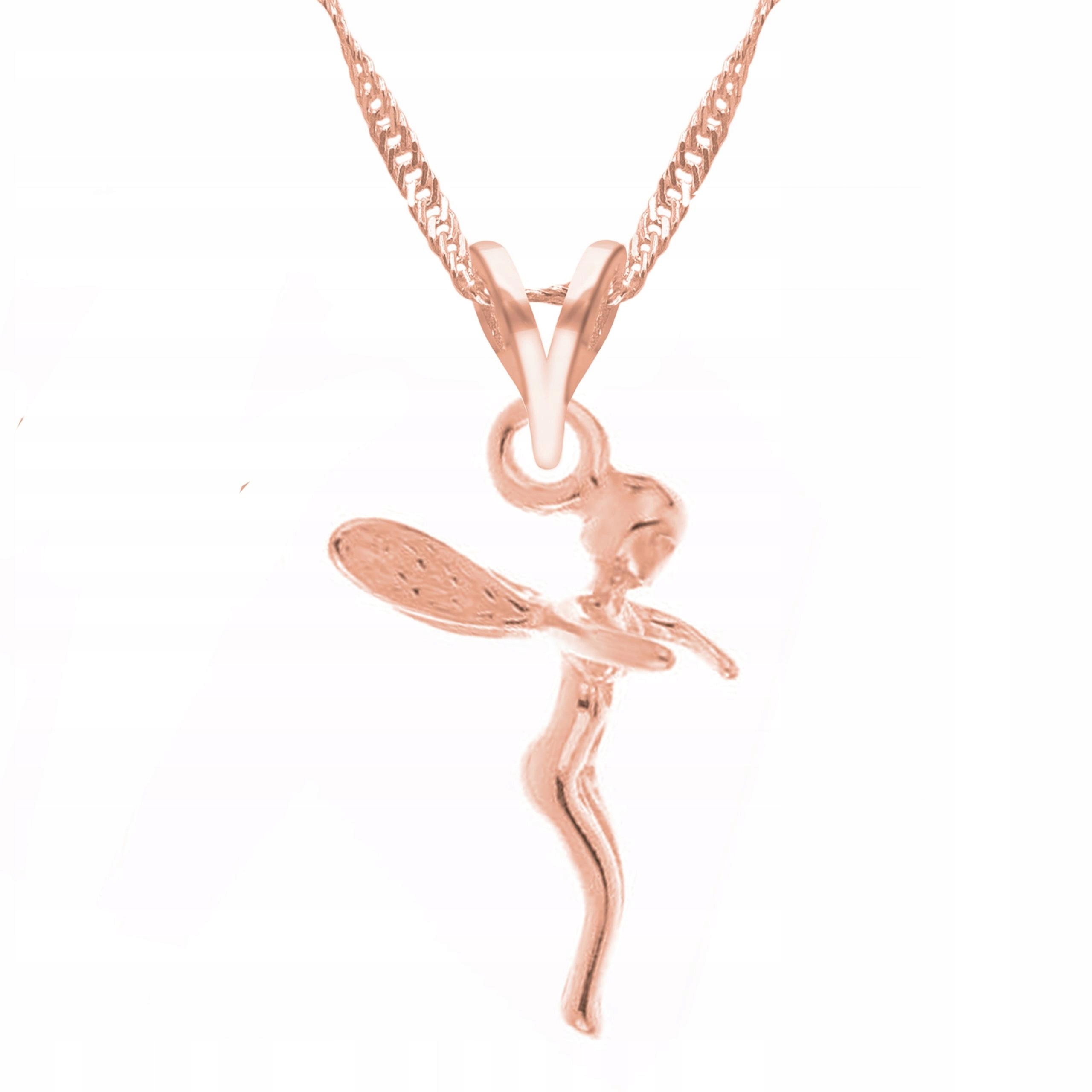 Pozlacený náhrdelník s Lesní vílou a čarodějkou Elfkou Čarodějkou Stříbro 925