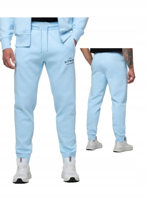 Pitbull West Coast Pánské Tepláky Sampson Modré Sky Blue S