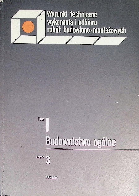 Budownictwo ogólne Tom 1 Część 3
