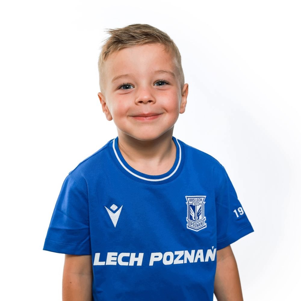 Koszulka Lech Poznań Macron Niebieska Fan Line 120-132CM