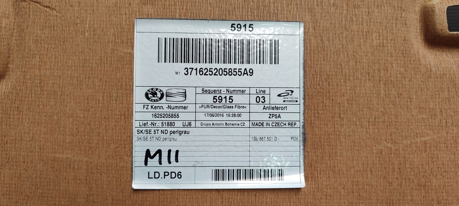 CIELO INTERNO Seat Mii 1,0 MPI 5D