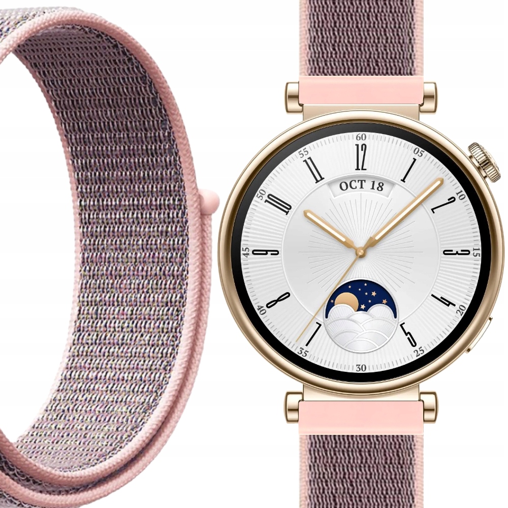 Pasek Nylonowy Zapięcie Na Rzep Jowix Do Smartwatch|zegarka 18MM Gt 4 41MM