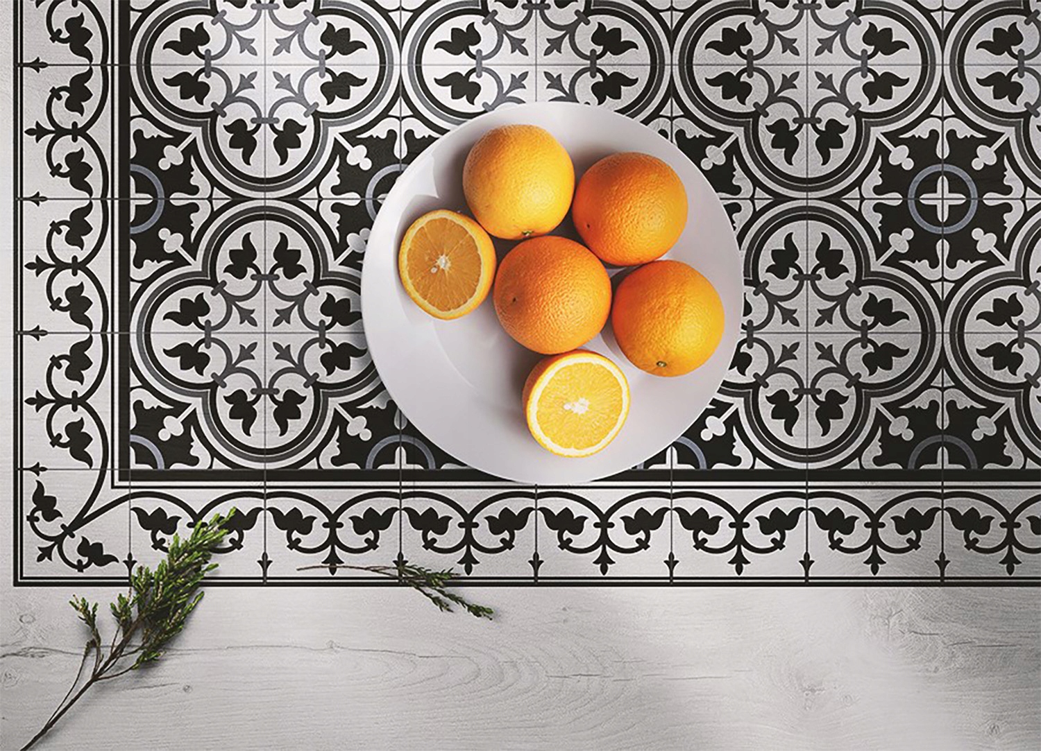 Ozdobny dywan mata do salonu Kafelki portugalskie Marka Dywanomat