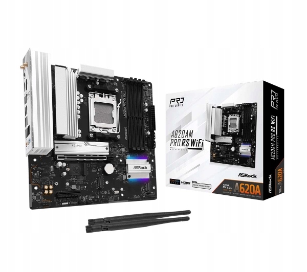 Płyta główna ASrock A620AM Pro Rs WiFi microATX Amd Ryzen AM5 4x DDR5