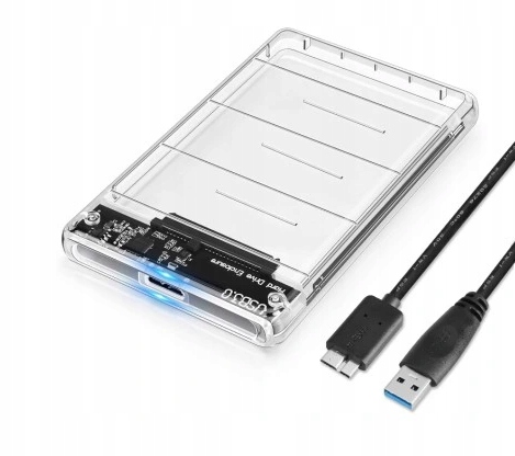 Obudowa Na Twardy Dysk Posugear Usb 3.0 Przezroczysta 2.5''