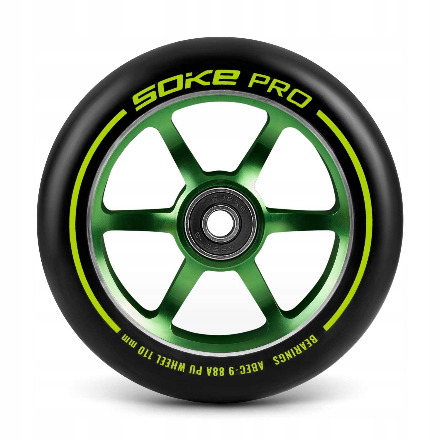 Kółka do hulajnogi 110 mm zielone 2 szt Marka Soke