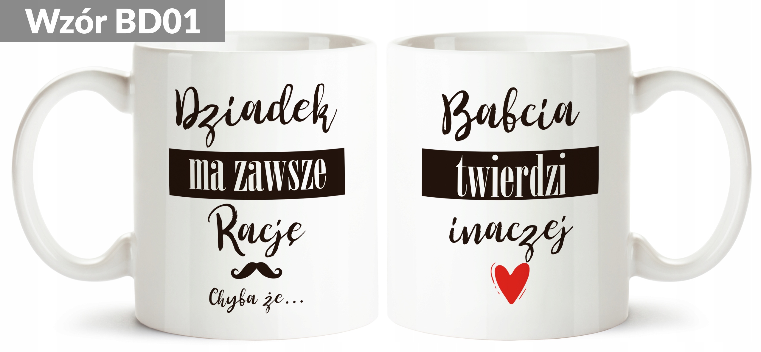 Zestaw Kubków Prezent Dla Babci i Dziadka Kod producenta BD00