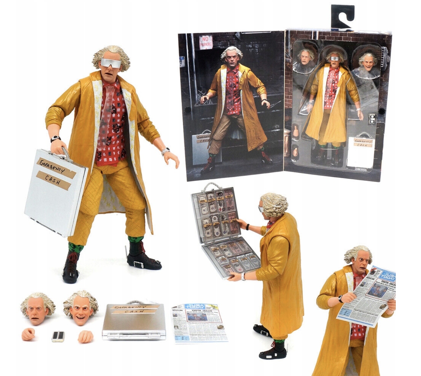 figurka Návrat do budoucnosti Doktor Emmet Brown Neca 19 Cm Poslední v Polsku