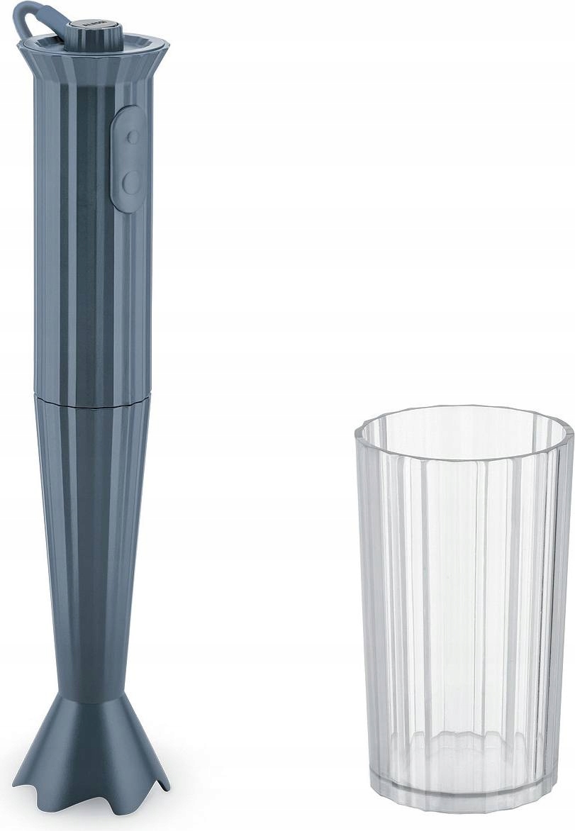 Alessi Plisse Blender Ręczny Pojemnik Szary