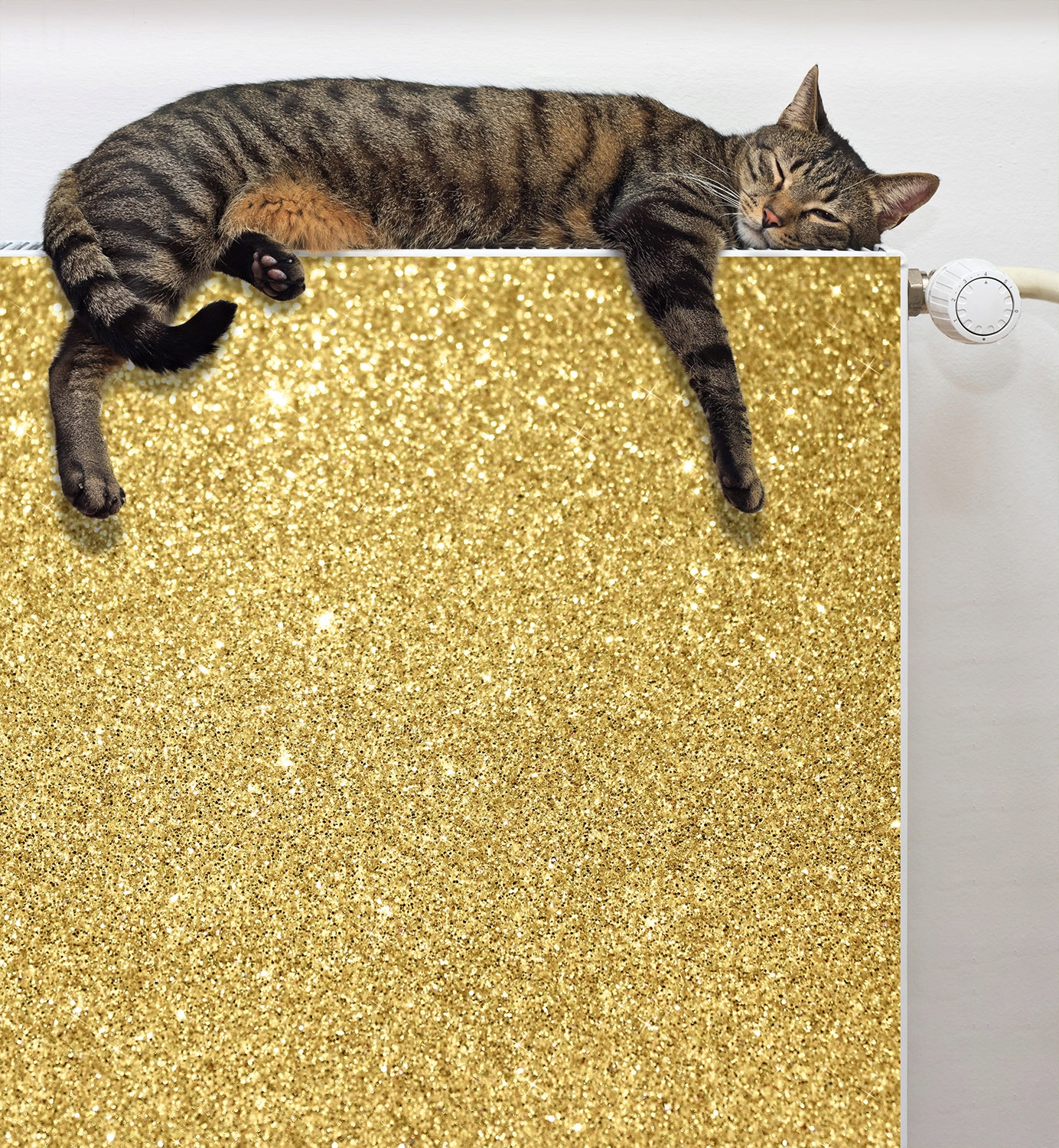 MAGNETYCZNA OSŁONA NA KALORYFER 60x60 ZŁOTA MATA MAGNES Stan opakowania oryginalne