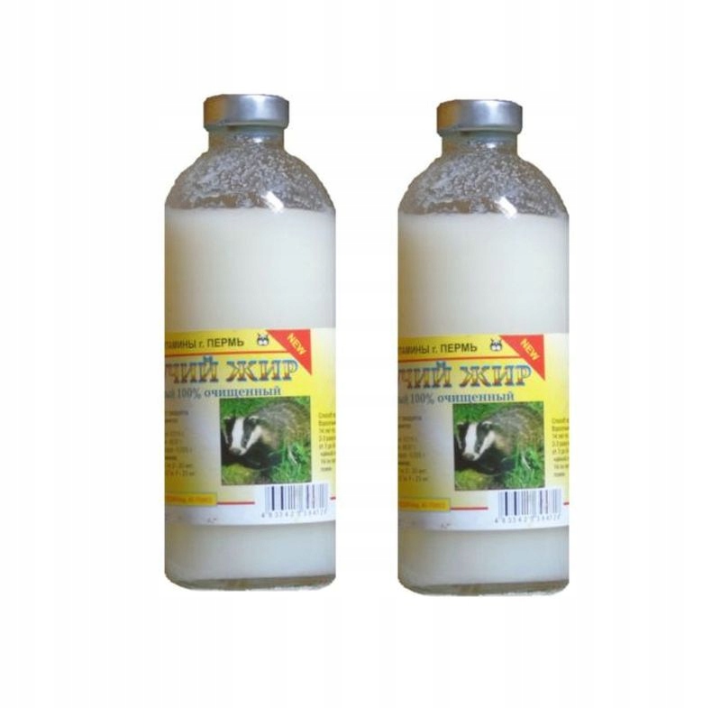 

Smalec, sadło, borsuka 100% oczyszczony 2 x 250 ml
