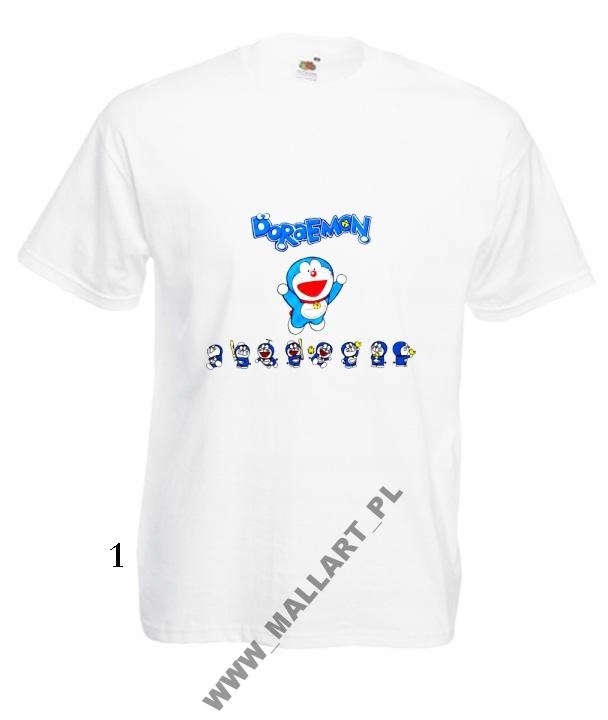 

Koszulka Męska Doraemon Anime Manga Wzory