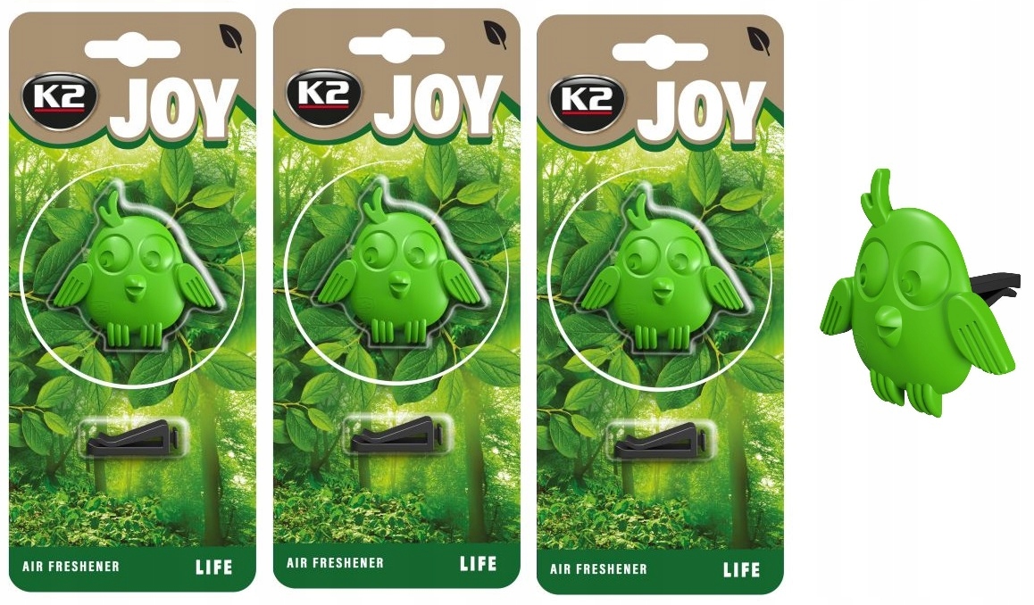 K2 JOY PTASZEK ZAPACH ODŚWIEŻACZ DO AUTA SAMOCHODU