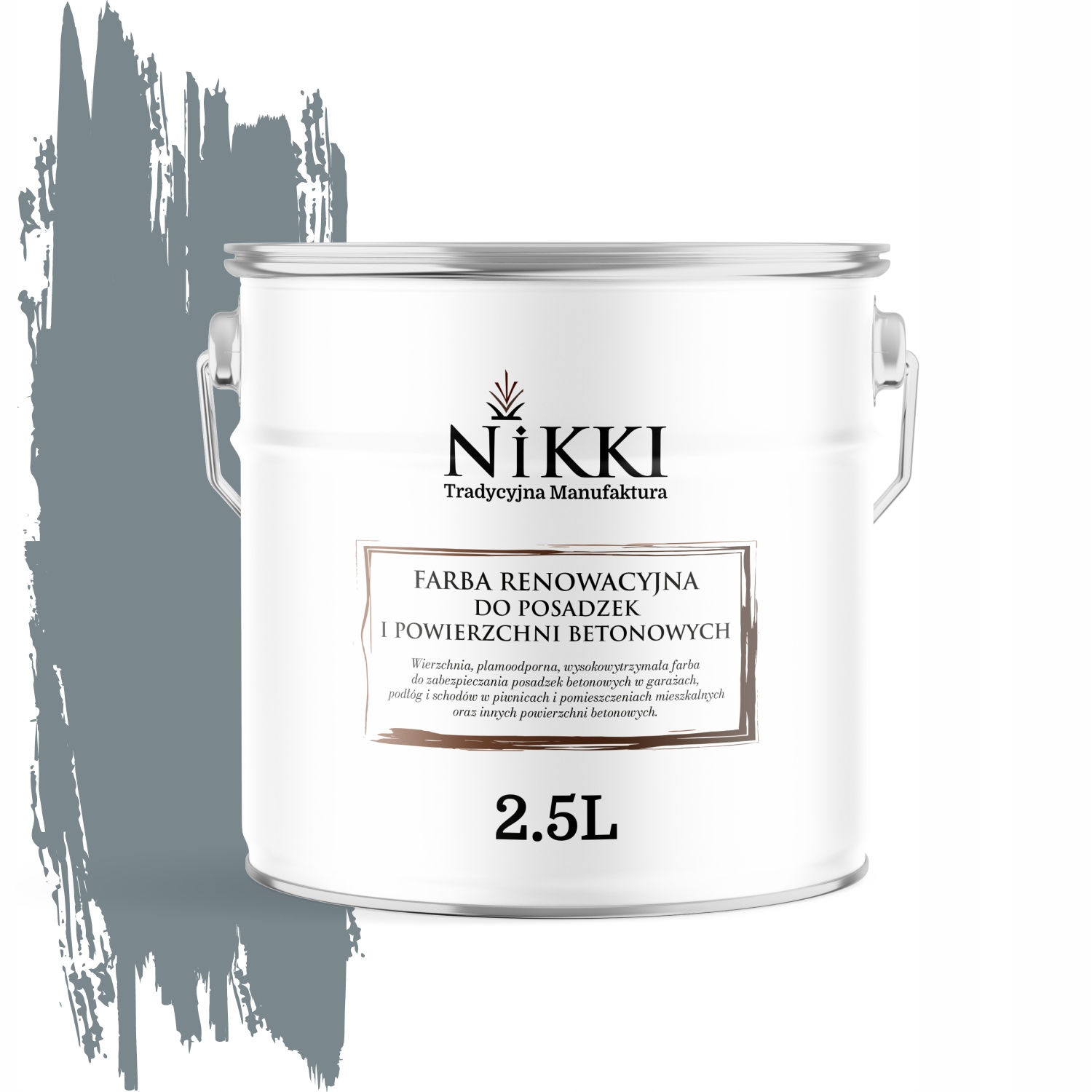 Farba Na Renováciu Betónových Podláh 2,5 L Veverička Šedá RAL7000 Saténová