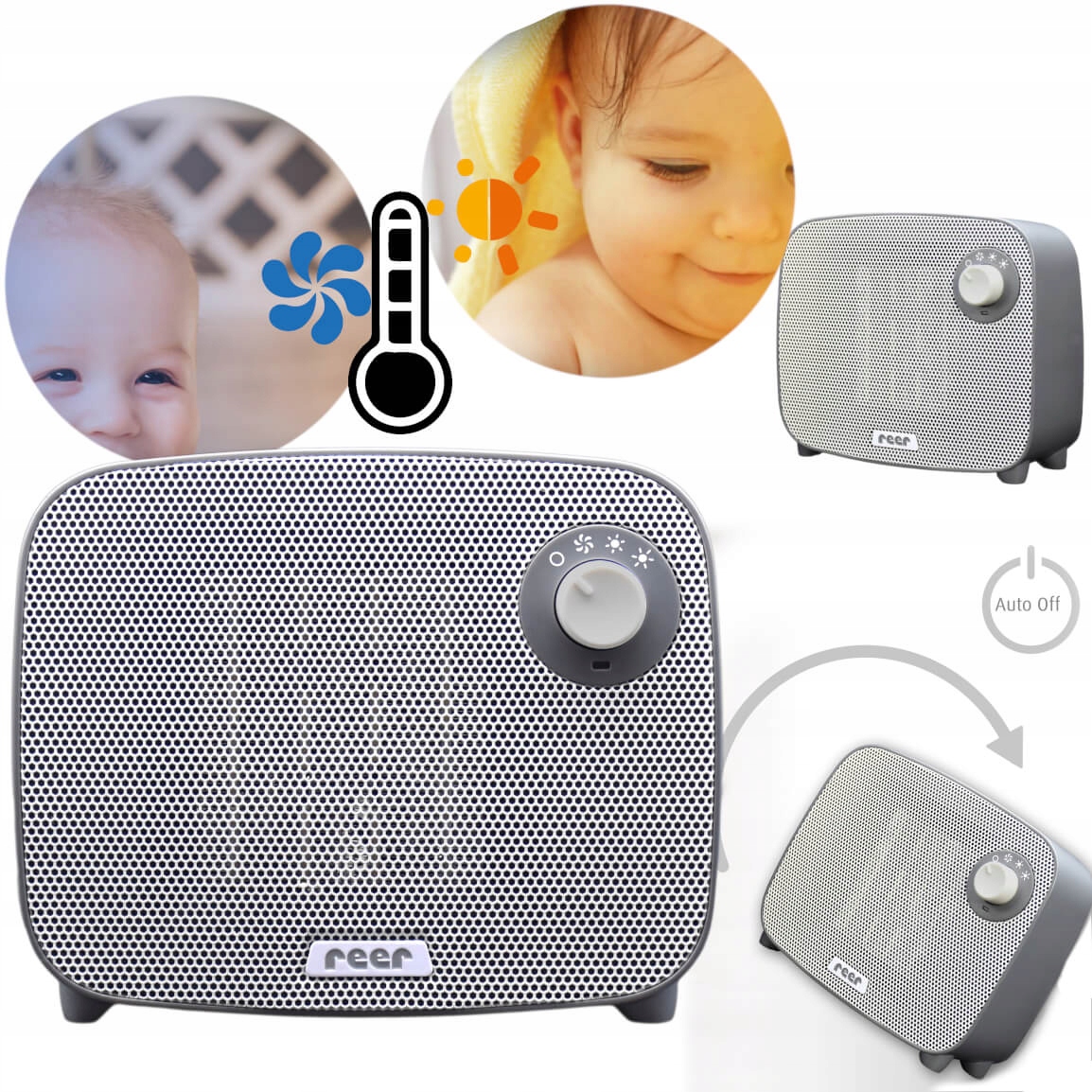 

Grzejnik termowentylator farelka 700/1500W Reer