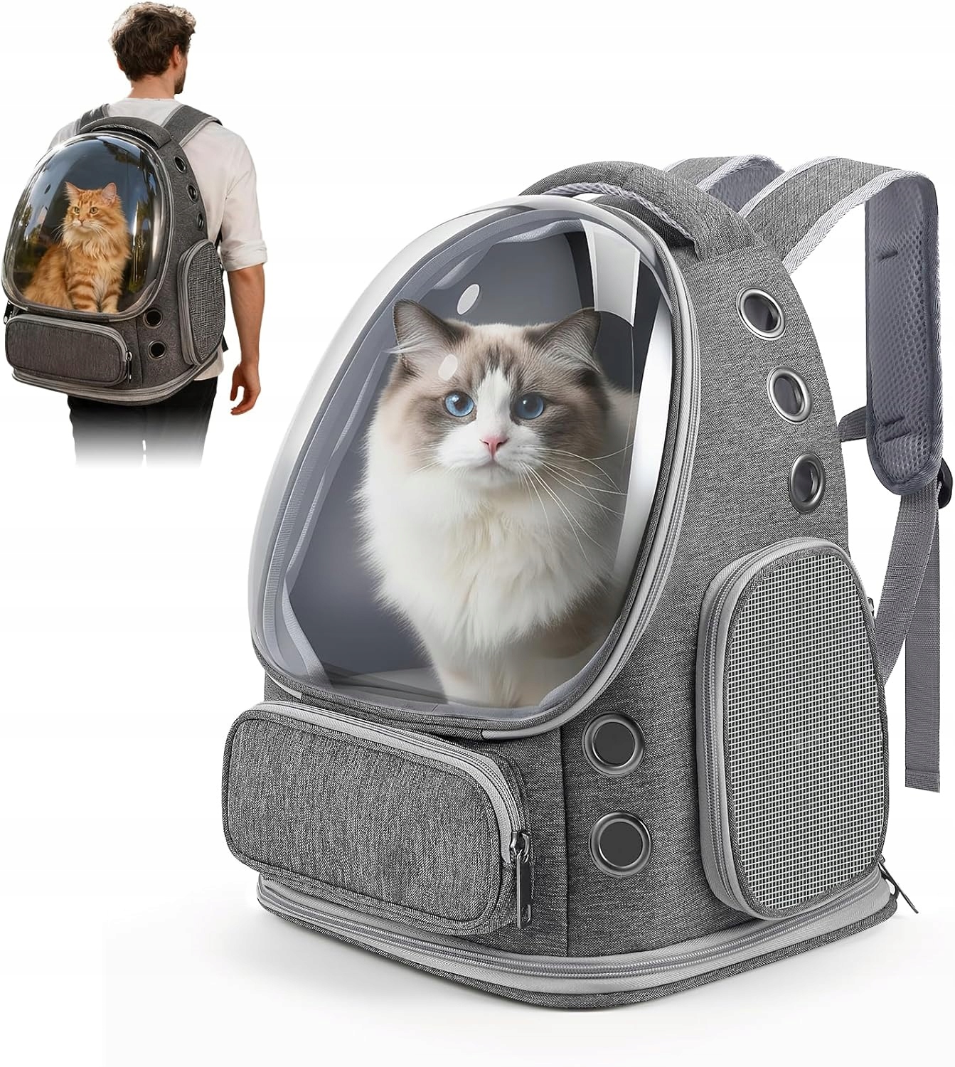 Silný, Nezničitelný Batoh Přepravka Pro Kočky A Psa S Ventilací