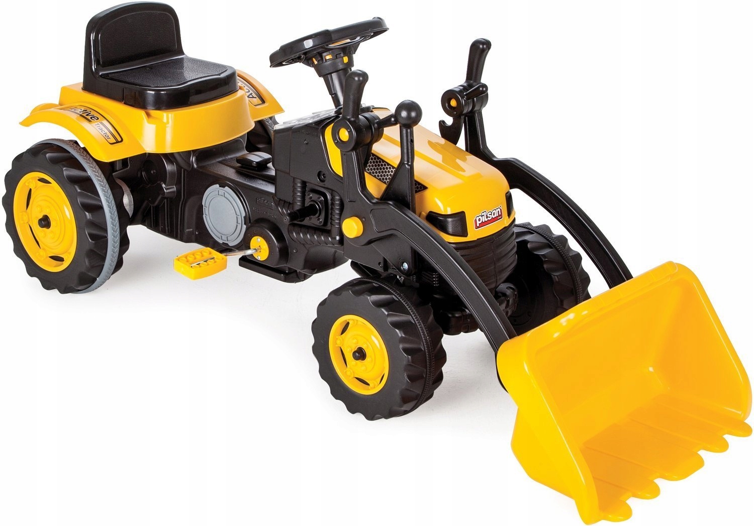 TRAKTOR NA PEDAŁY DLA DZIECI OGROMNY XXL KOPARKA Z ŁYCHĄ XXL Marka Artyk