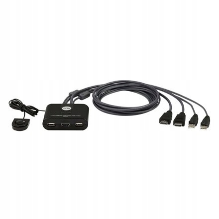 Aten 2-portowy przełącznik Kvm Usb Fhd Hdmi CS22HF Miesiące